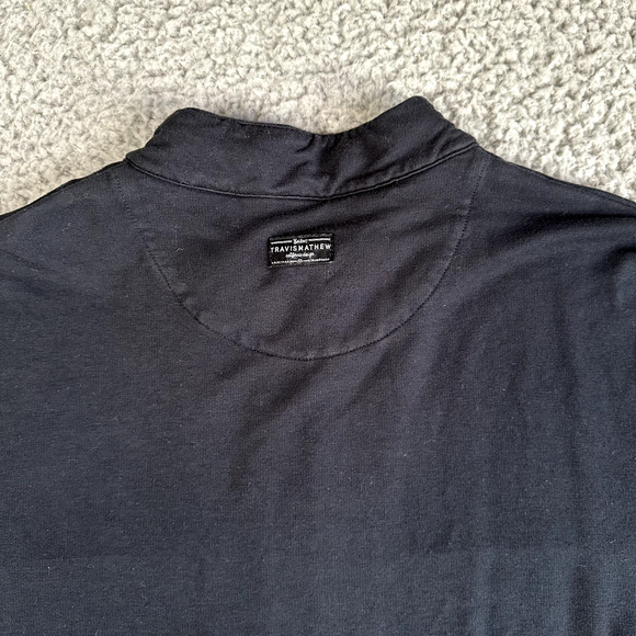 Travis Mathew Sweatshirt‎ Men's Large Black Full Zip Jacket Fleece Pockets - Picture 11 of 14